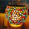 Electric Kapoor Dani  with Night Lamp | Kapur | Dhoop Daani | Electrical Camphor Diffuser Combo of Ceramic Incense Holder Set (Multicolor)