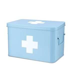 Flexzion First Aid Medicine Box Supplies Kit Organizer