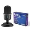 Kreo Rec Condenser Microphone |Condenser Mic for Podcast | Type-C & USB Mic for Professional Audio & Youtubers Video Recording with Crystal Clear Sound | 360° Rotation | Plug n Play