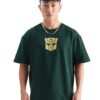 The Souled Store Transformers: Bumblebee Mens & Boys Oversized Fit Graphic Printed Half Sleeve Cotton Green Oversized T-Shirts