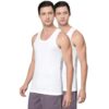 Van Heusen Men Moisture Activated Cool It Vest - 100% Combed Cotton - Pack of 2 - Super Soft, Scoop Neck