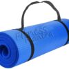 EVA Yoga Mat with Carrying Strap for Gym Workout and Yoga Exercise with Thickness, Anti-Slip Yoga Mat for Men & Women Fitness[with Free Strap] (Blue)