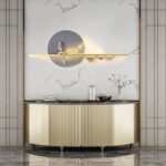 Modern Black Wall Art Light