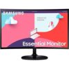 Samsung 24-Inch(59.8cm) FHD, 75 Hz, 1800R Curved 1,920 X 1,080 LED Monitor, VA Panel, Slim Design, AMD Freesync, Game Mode, Flicker Free, HDMI, Audio Port (LS24C360EAWXXL, Black)