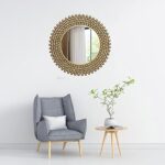 Metal Bobble Mirror for Home Decor