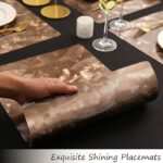 HOKIPO Plastic Shining Dinner Mats