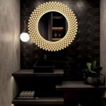 Metal Bobble Mirror for Home Decor