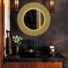 Metal Bobble Mirror for Home Decor