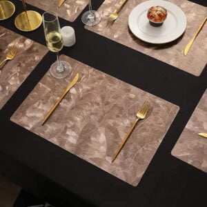 HOKIPO Plastic Shining Dinner Mats