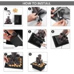 ABOUT SPACE Water Fountain for Home Decor with 3 Candle Holders