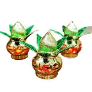 LED Kalash with Meena Leaf lamp