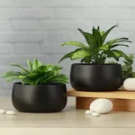 Homspurts Table Top Metal Planter for Living Room