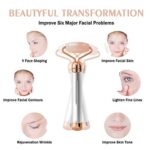 Facial Massager 2-in-1 Electric Vibrating Rose