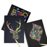 A4 Rainbow Art Scratch Paper Book