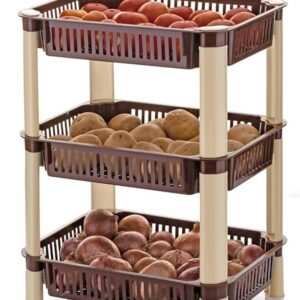 Plastic Vegetable Trolley Rack