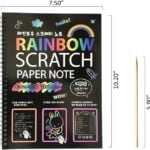 A4 Rainbow Art Scratch Paper Book