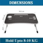 Multipurpose Foldable Laptop Table with Cup Holder