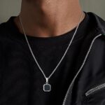 Steel Locket Pendant Necklace for Boys and Men
