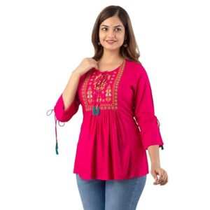 Rayon Classic Heavy Embroidery Top