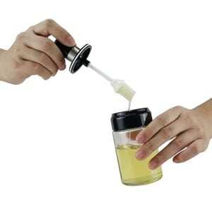 Oil Bottle with Silicone Brush