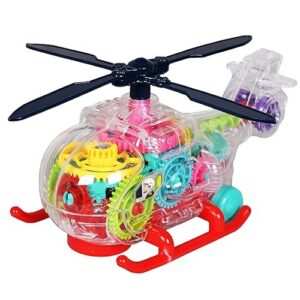 Transparent Gear Helicopter for Kids