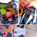 Printed Lunch Bag Thermal Portable Tiffin Bag