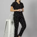 Black Shirt & Pyjama set
