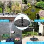 Solar Bird Bath Fountain Pump